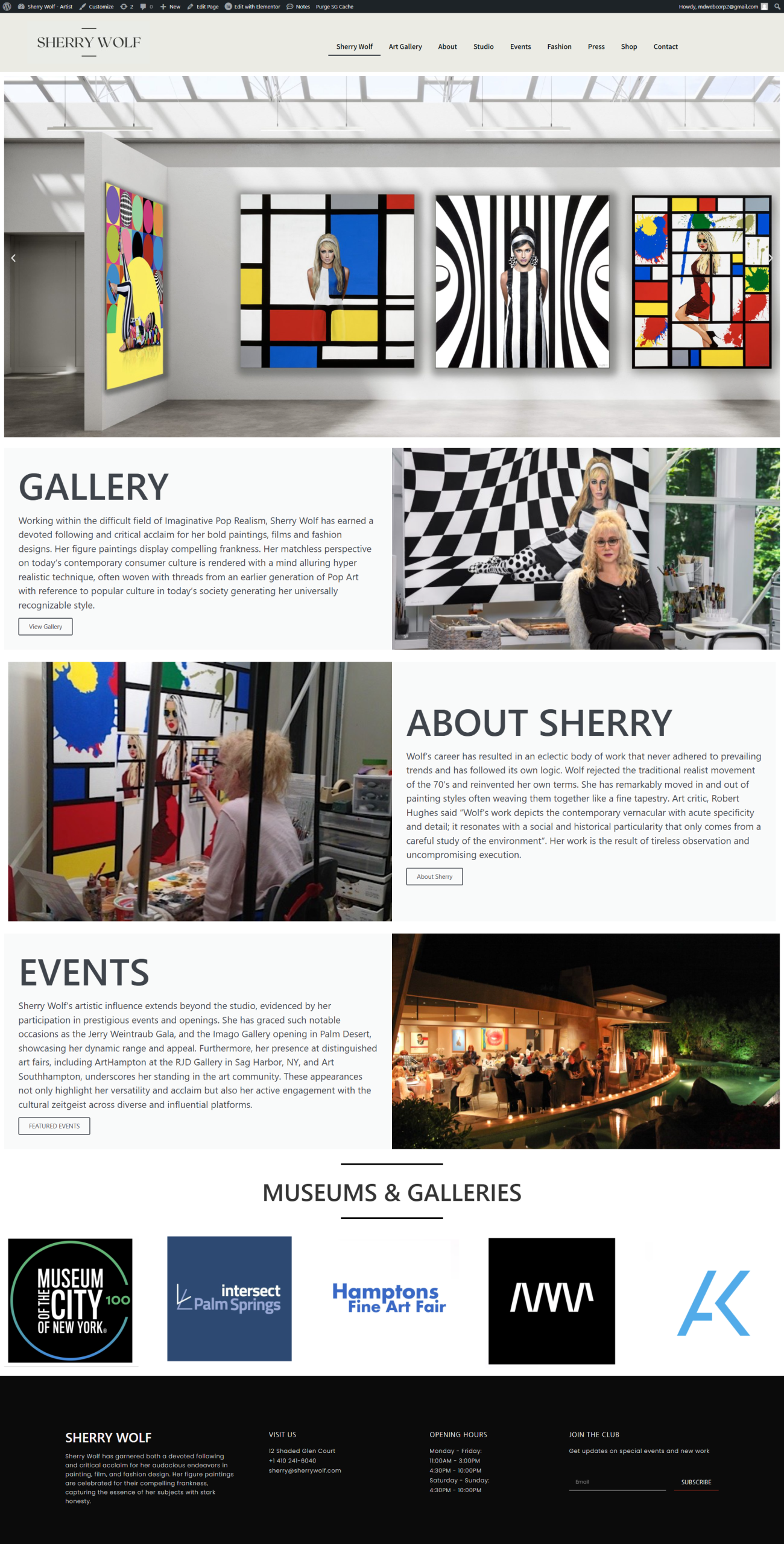 Personal brand website design example by Maryland Web Design